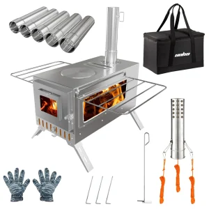 Wood Burning Stove for Outdoor Heating & Cooking