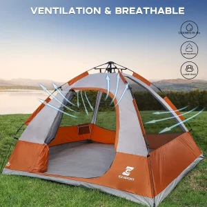 4-Person Instant Easy-Setup Camping Tent